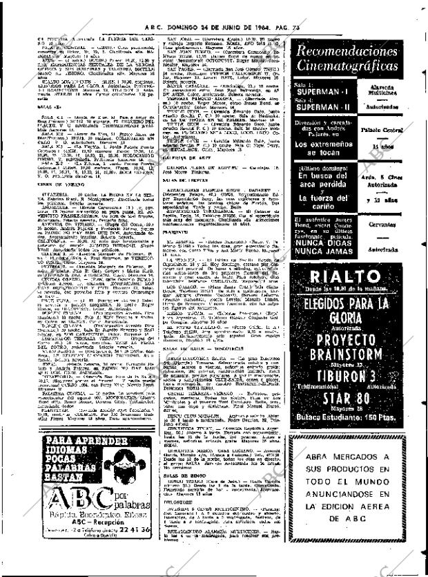 ABC SEVILLA 24-06-1984 página 73