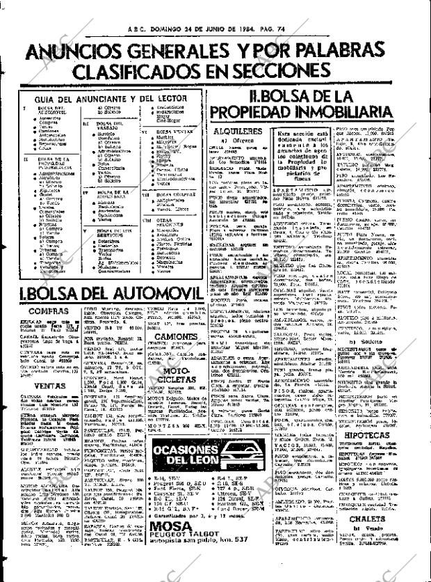 ABC SEVILLA 24-06-1984 página 74