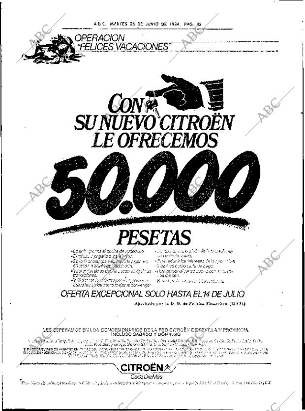 ABC SEVILLA 26-06-1984 página 42