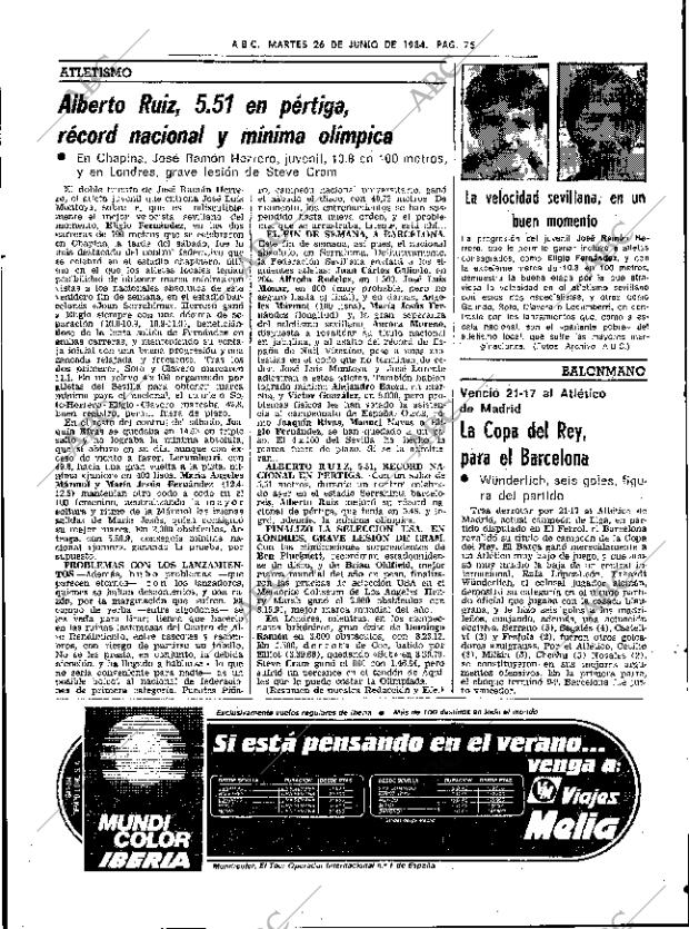 ABC SEVILLA 26-06-1984 página 75