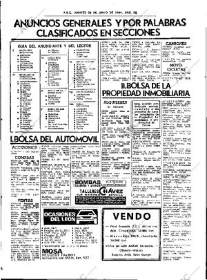 ABC SEVILLA 26-06-1984 página 82