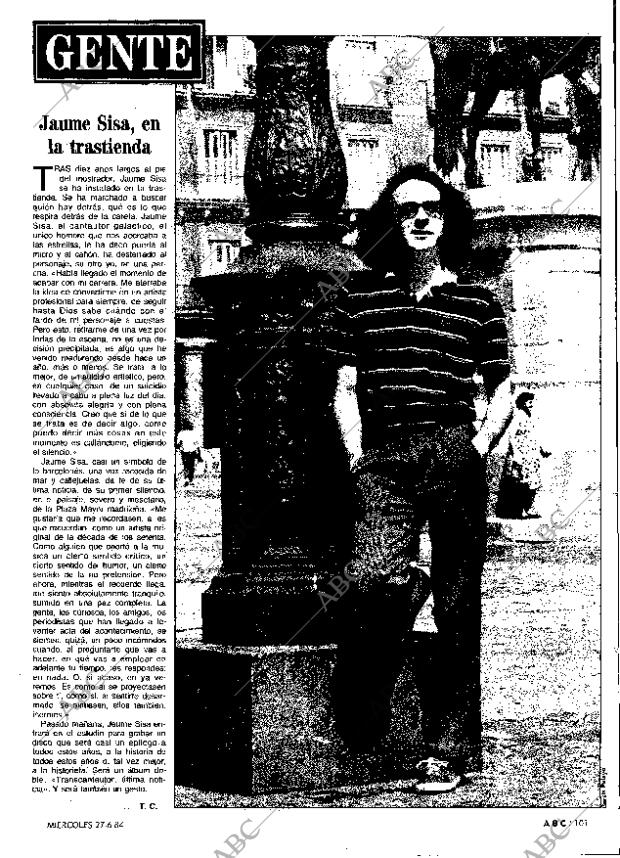 ABC MADRID 27-06-1984 página 101