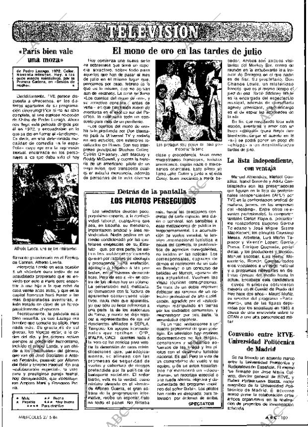 ABC MADRID 27-06-1984 página 109