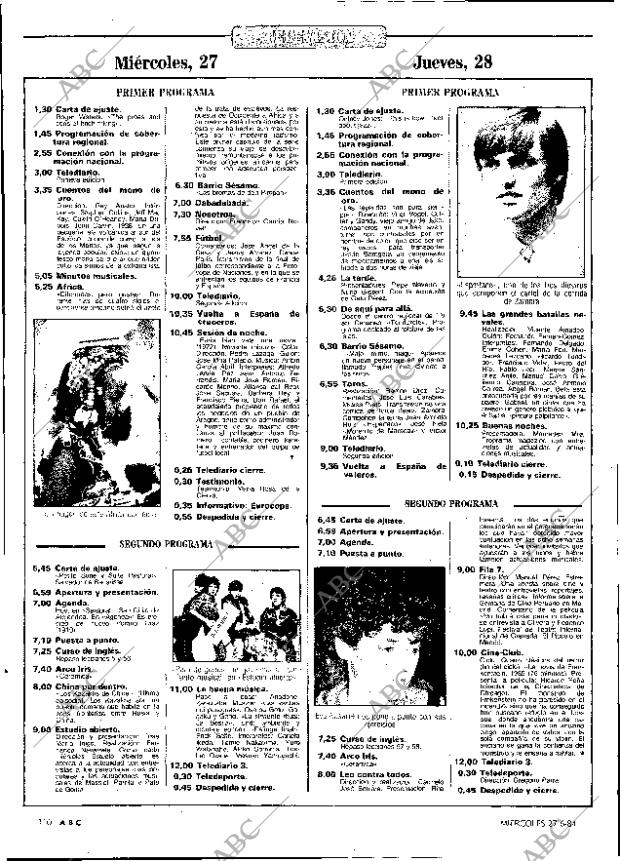 ABC MADRID 27-06-1984 página 110