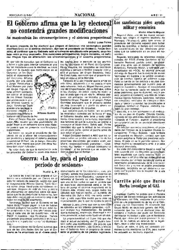 ABC MADRID 27-06-1984 página 21