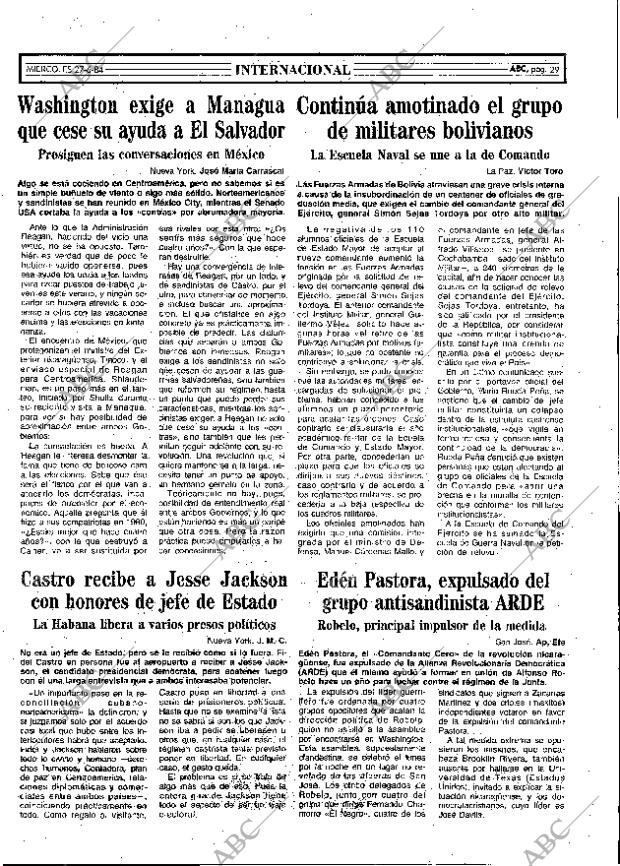 ABC MADRID 27-06-1984 página 29