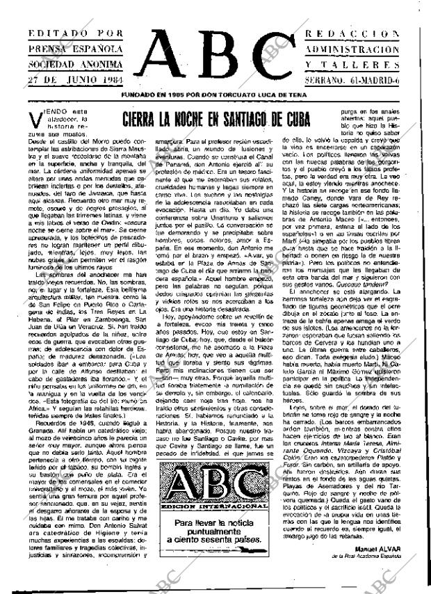 ABC MADRID 27-06-1984 página 3