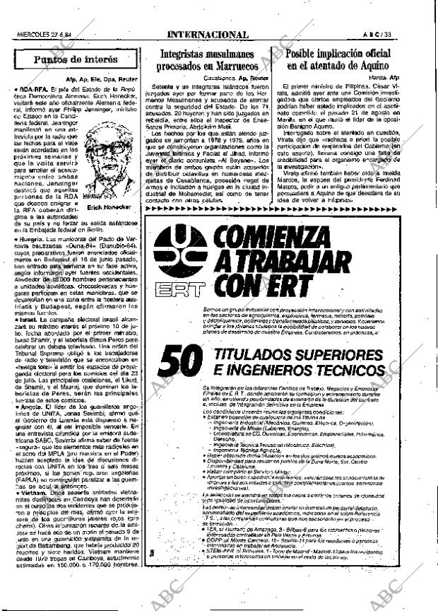 ABC MADRID 27-06-1984 página 33