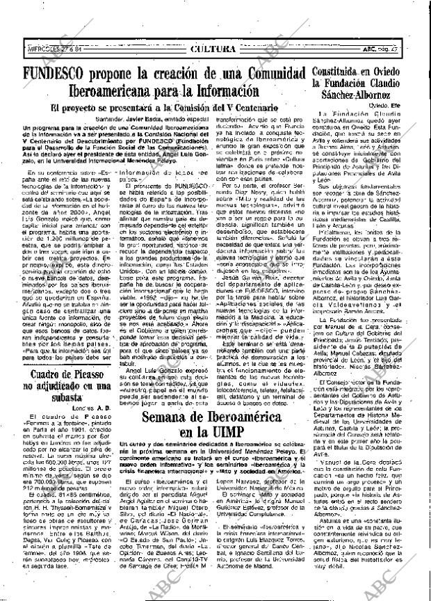 ABC MADRID 27-06-1984 página 47