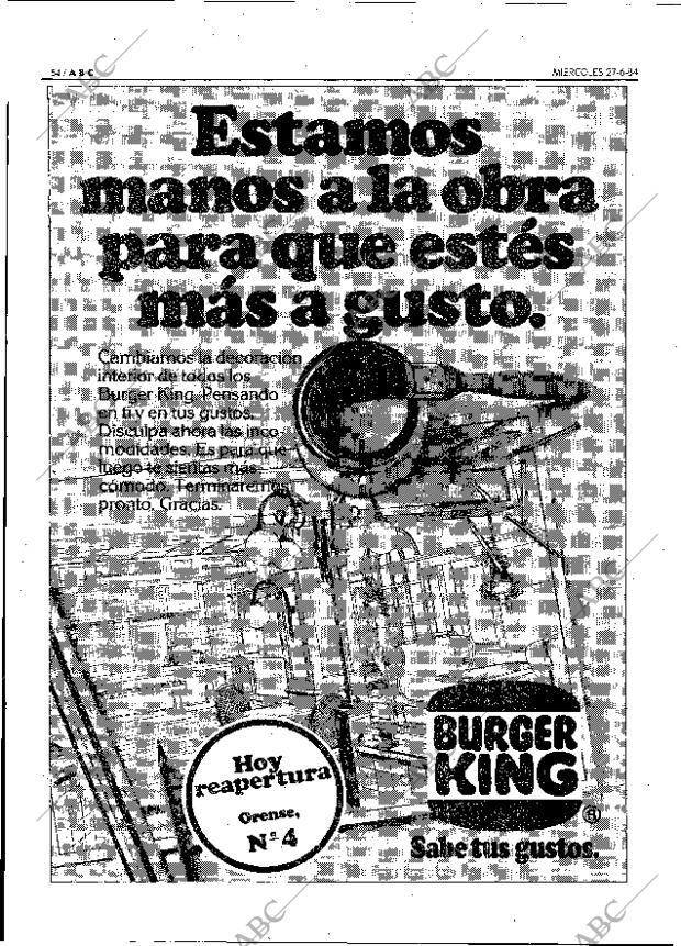 ABC MADRID 27-06-1984 página 54