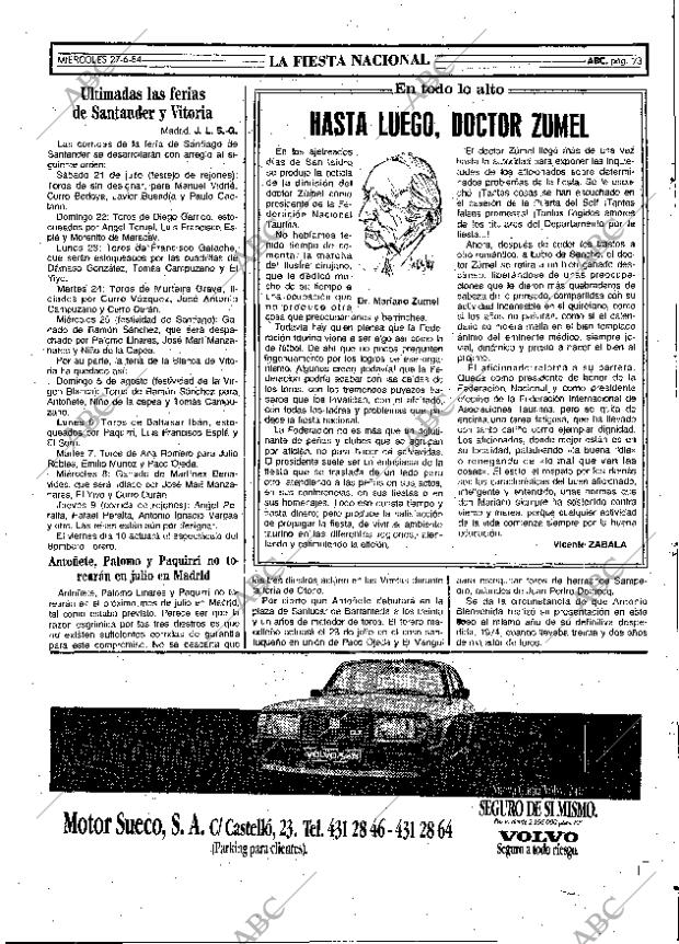 ABC MADRID 27-06-1984 página 73
