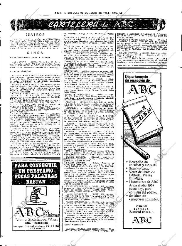 ABC SEVILLA 27-06-1984 página 62