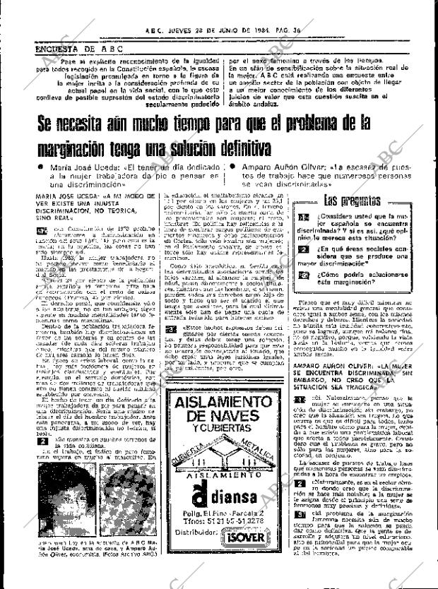 ABC SEVILLA 28-06-1984 página 36