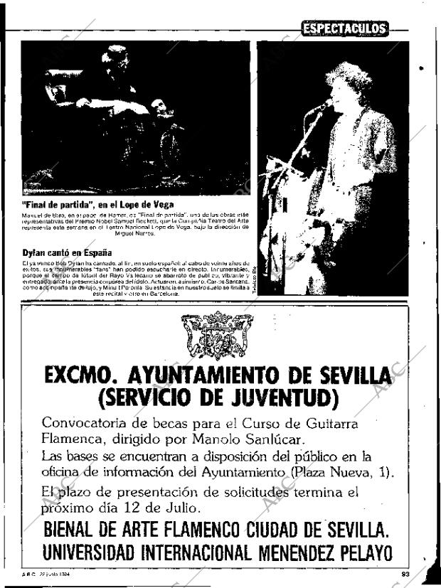 ABC SEVILLA 28-06-1984 página 93