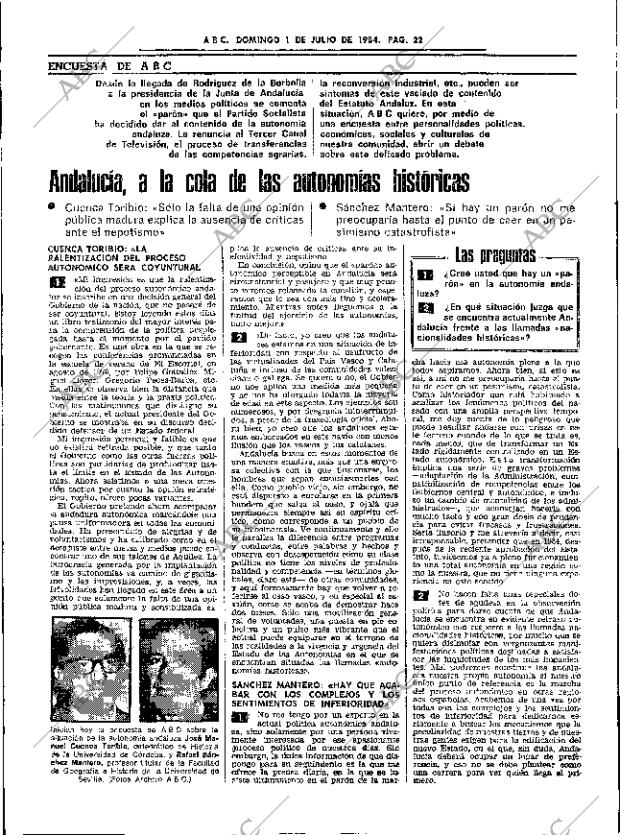 ABC SEVILLA 01-07-1984 página 22