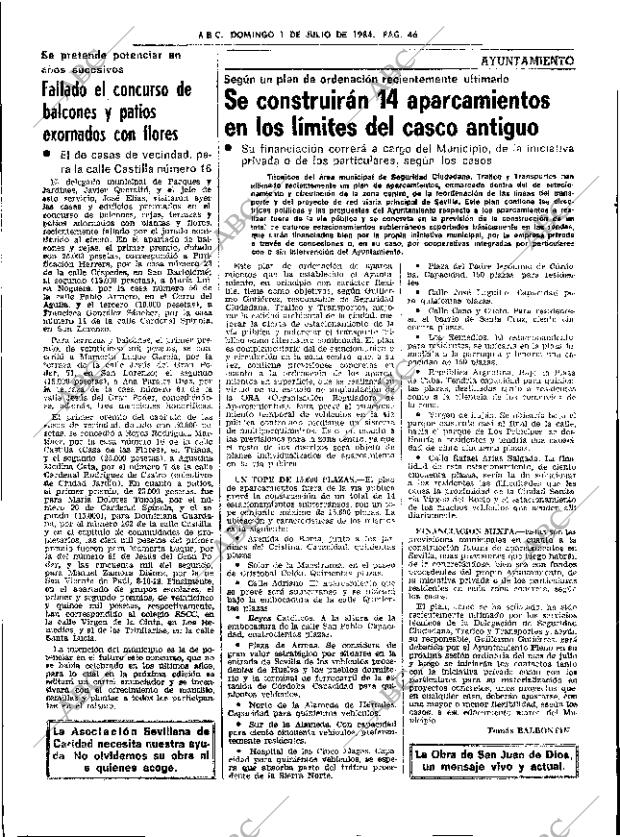 ABC SEVILLA 01-07-1984 página 46