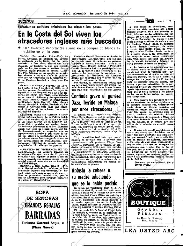 ABC SEVILLA 01-07-1984 página 63