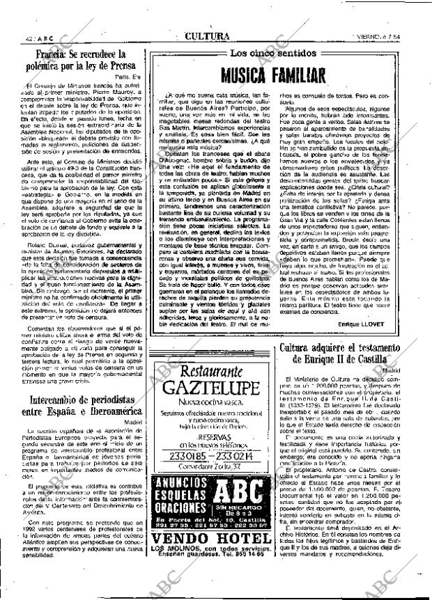 ABC MADRID 06-07-1984 página 42