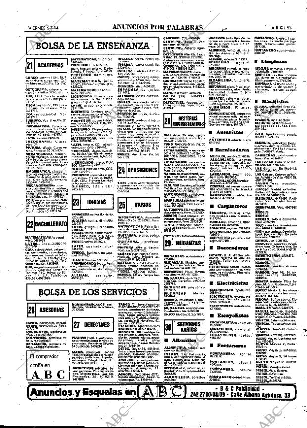 ABC MADRID 06-07-1984 página 85