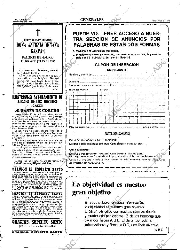 ABC MADRID 06-07-1984 página 90