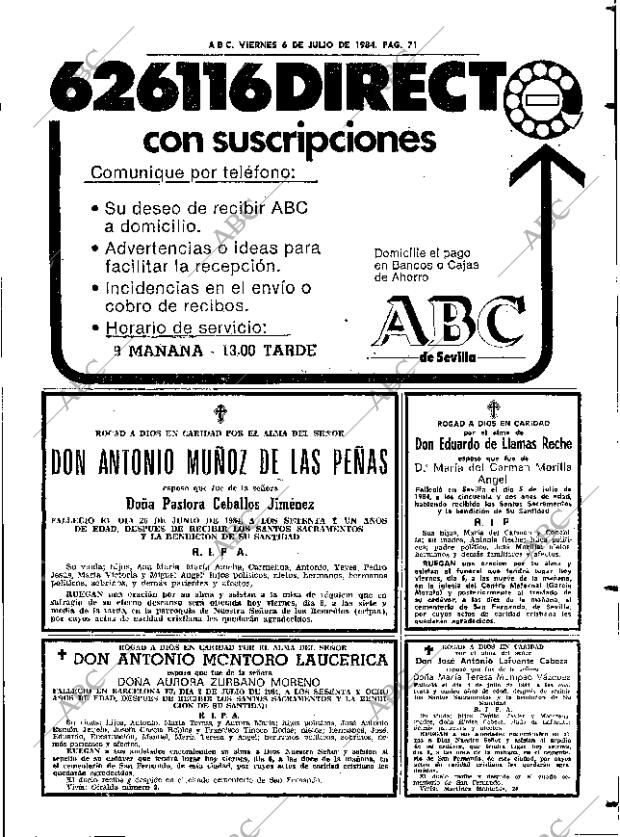 ABC SEVILLA 06-07-1984 página 71