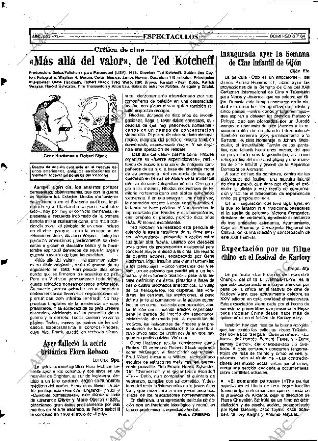 ABC MADRID 08-07-1984 página 74