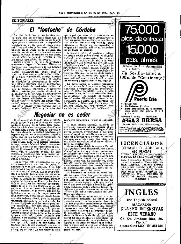 ABC SEVILLA 08-07-1984 página 19