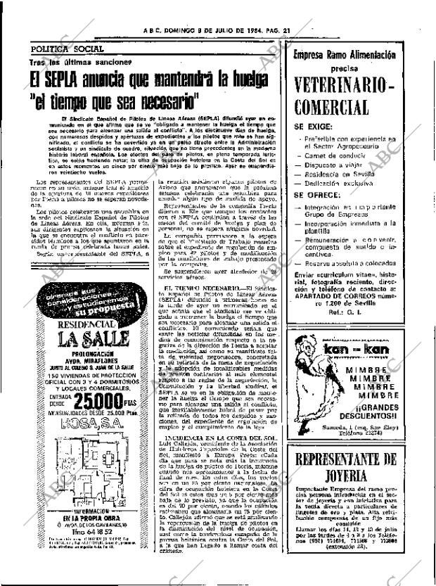 ABC SEVILLA 08-07-1984 página 21