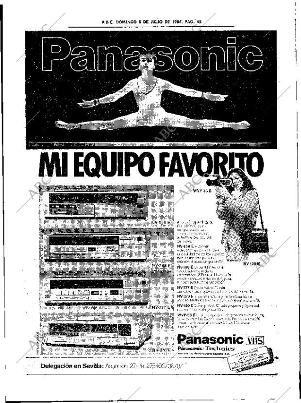 ABC SEVILLA 08-07-1984 página 45
