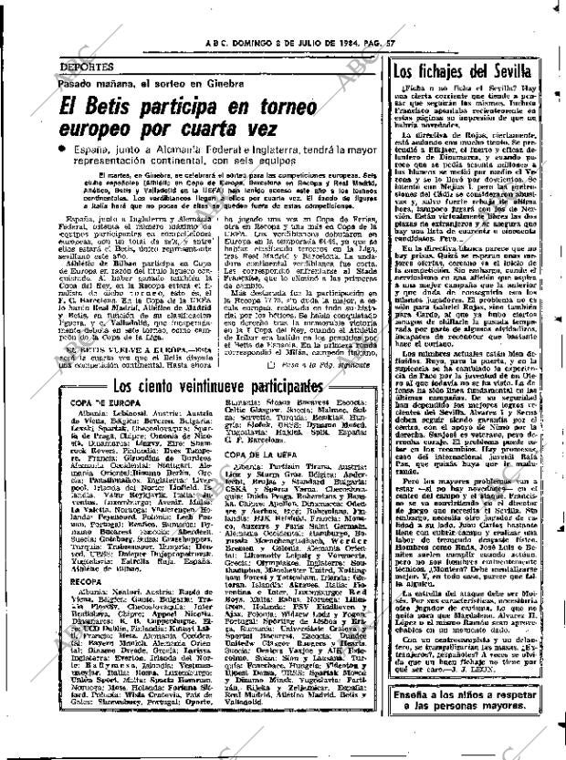 ABC SEVILLA 08-07-1984 página 57