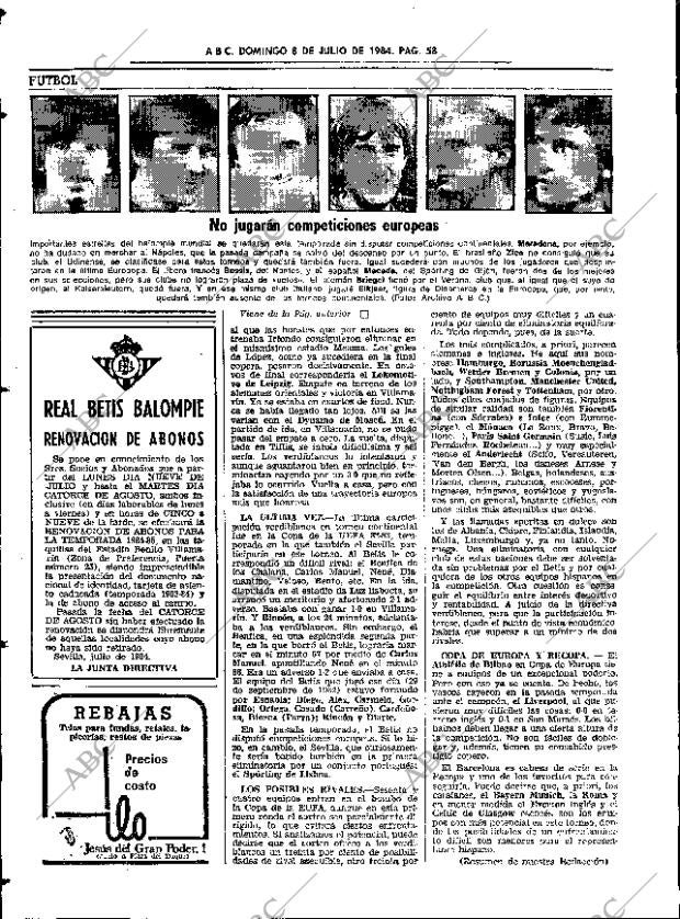 ABC SEVILLA 08-07-1984 página 58
