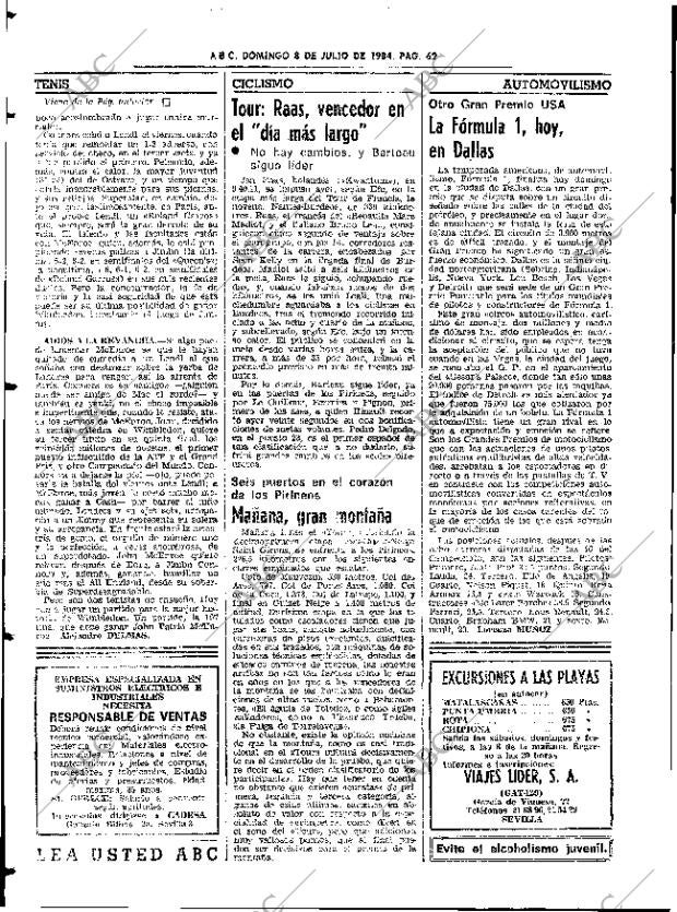ABC SEVILLA 08-07-1984 página 62