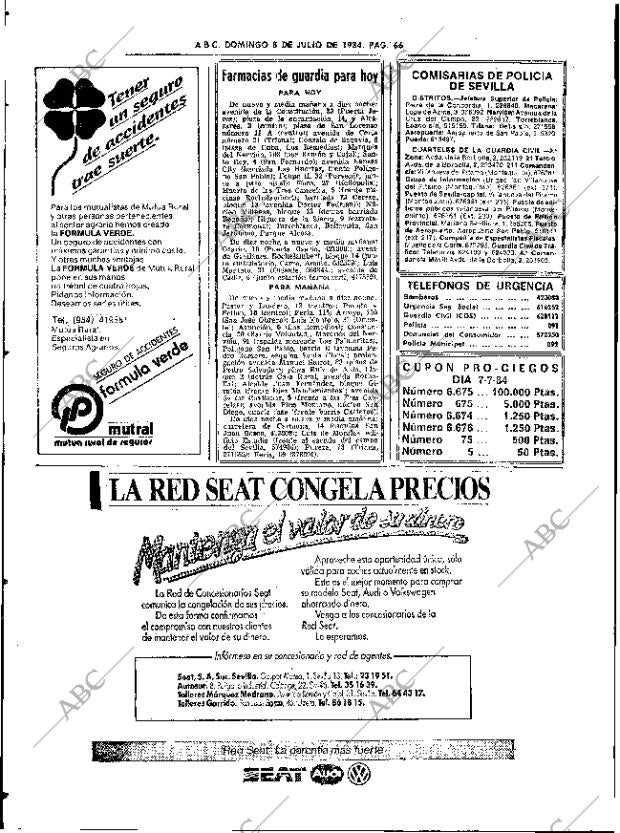 ABC SEVILLA 08-07-1984 página 66