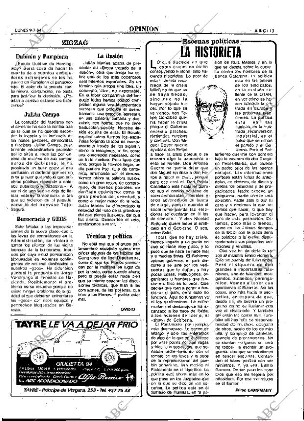 ABC MADRID 09-07-1984 página 13
