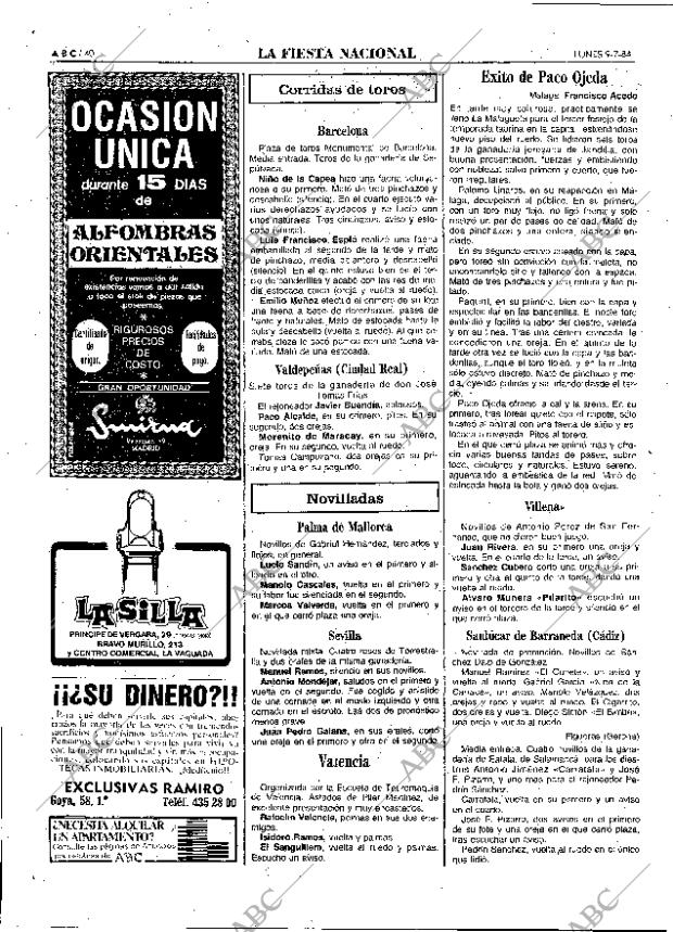 ABC MADRID 09-07-1984 página 40