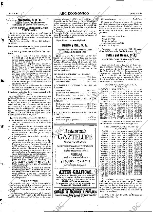 ABC MADRID 09-07-1984 página 72