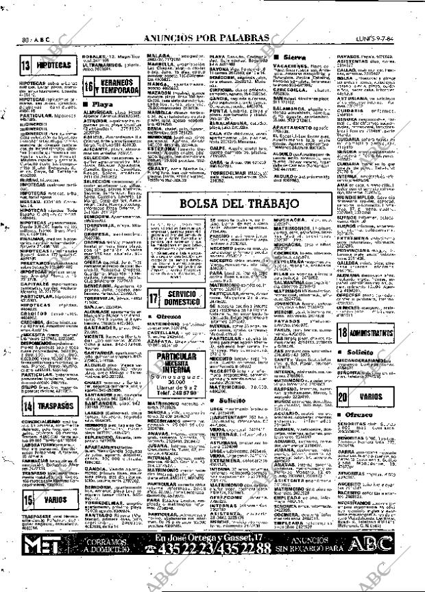 ABC MADRID 09-07-1984 página 88
