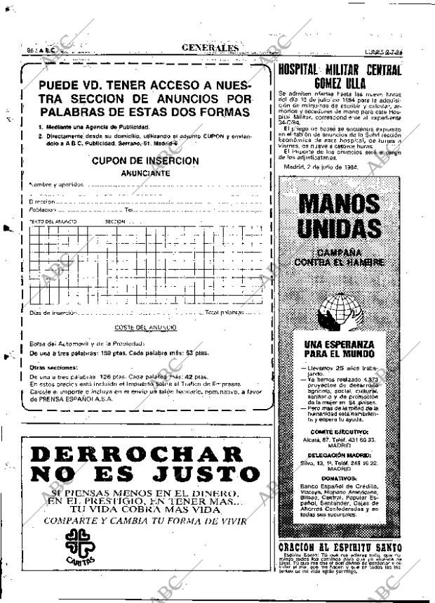 ABC MADRID 09-07-1984 página 94