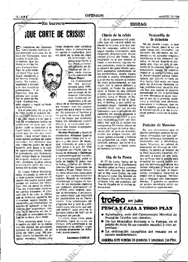 ABC MADRID 10-07-1984 página 16