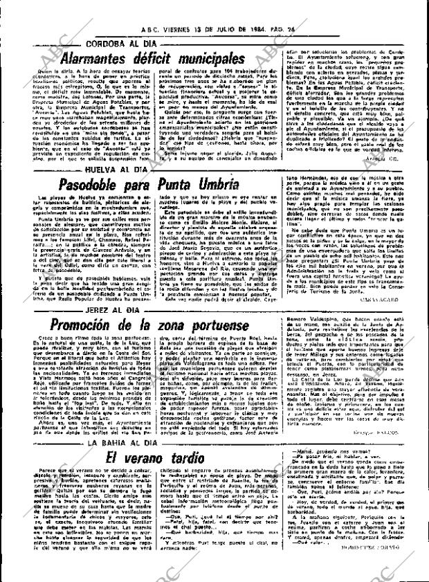 ABC SEVILLA 13-07-1984 página 26