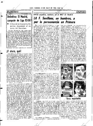 ABC SEVILLA 13-07-1984 página 54
