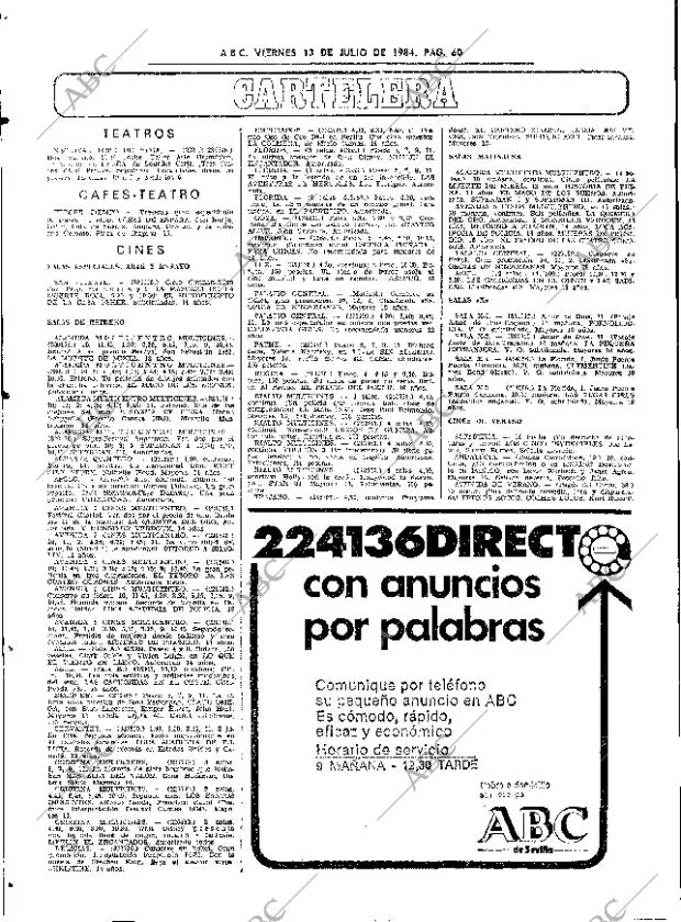 ABC SEVILLA 13-07-1984 página 60