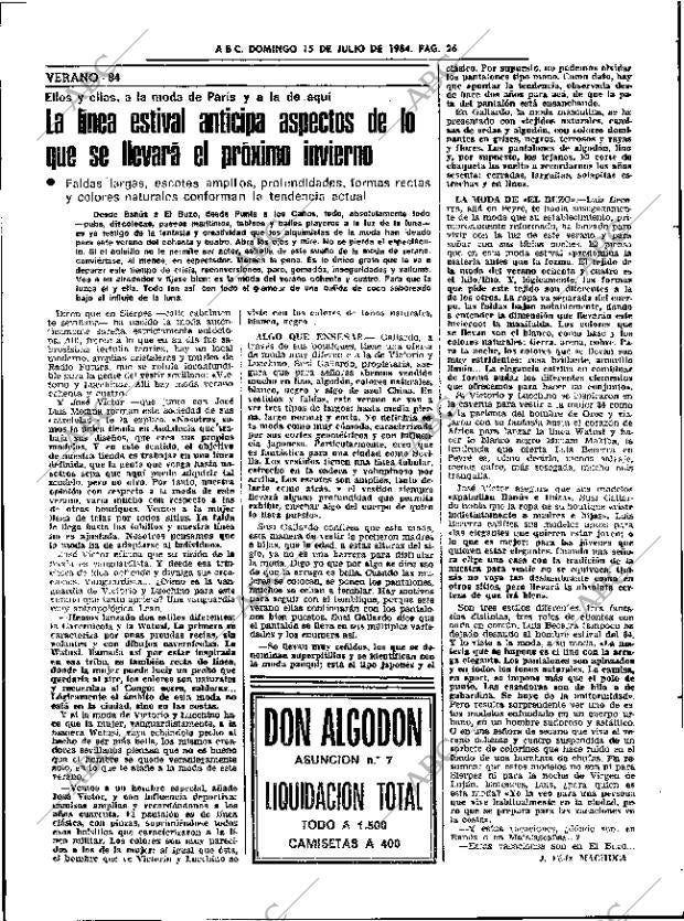 ABC SEVILLA 15-07-1984 página 26