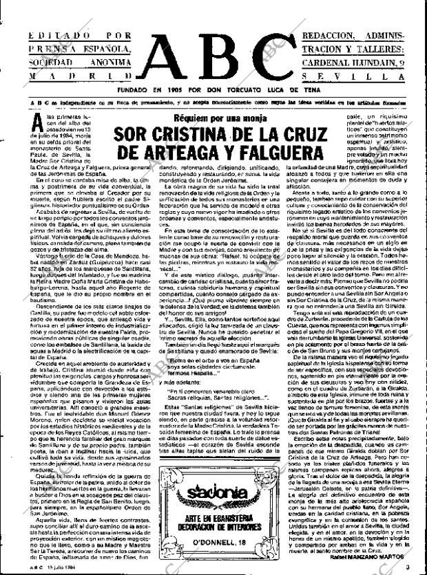 ABC SEVILLA 15-07-1984 página 3