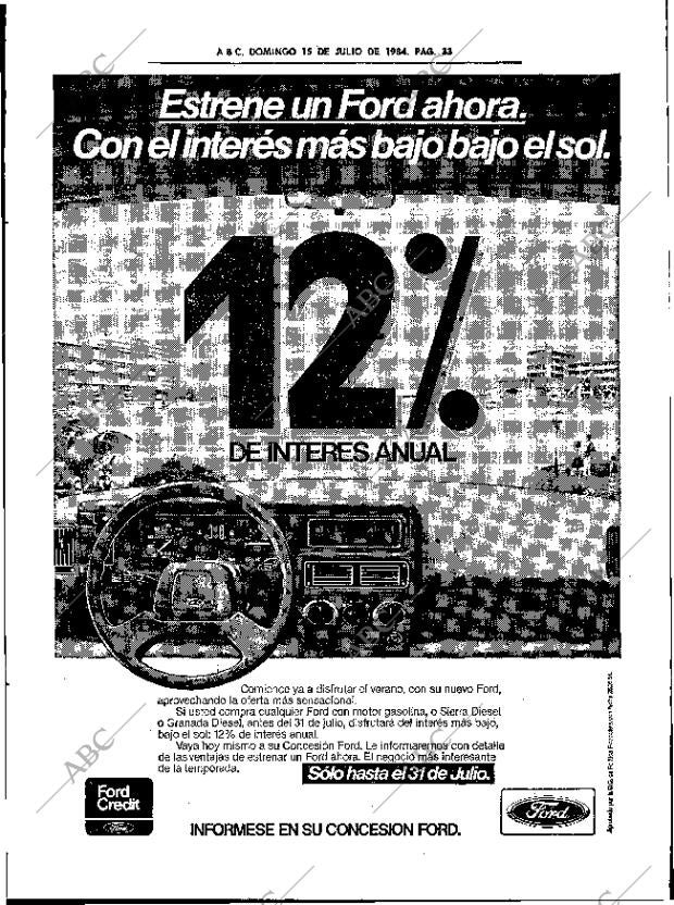 ABC SEVILLA 15-07-1984 página 33