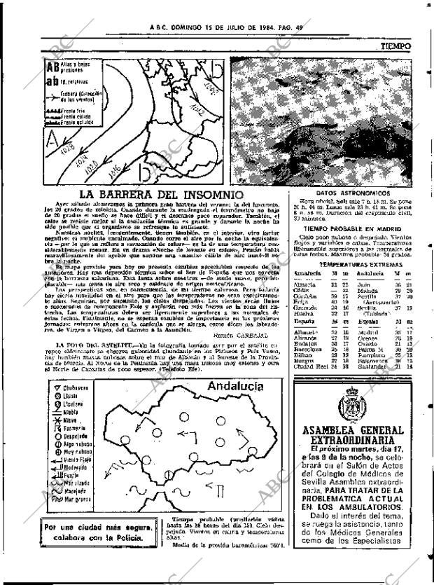 ABC SEVILLA 15-07-1984 página 49
