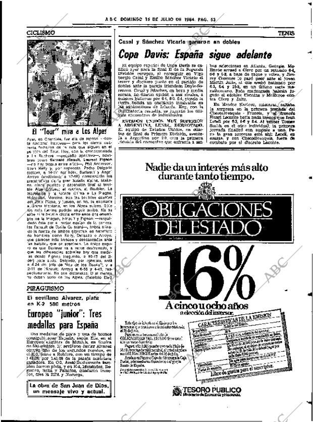 ABC SEVILLA 15-07-1984 página 53