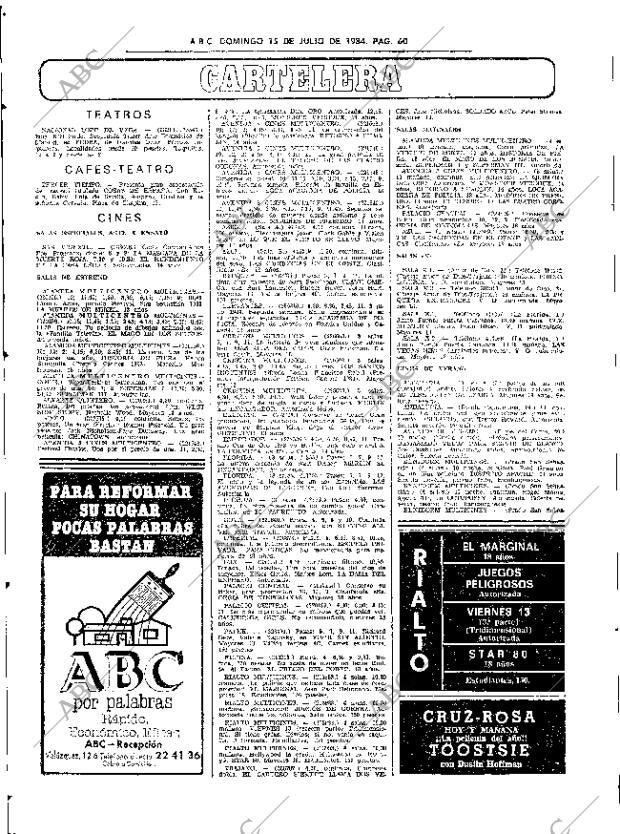 ABC SEVILLA 15-07-1984 página 60