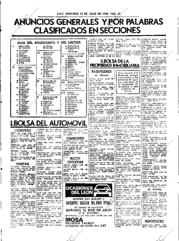 ABC SEVILLA 15-07-1984 página 62