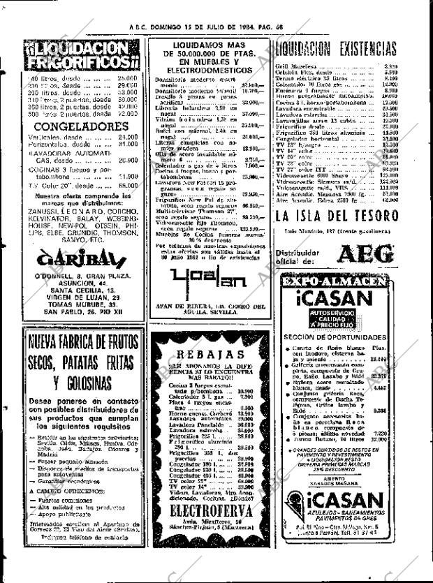 ABC SEVILLA 15-07-1984 página 68